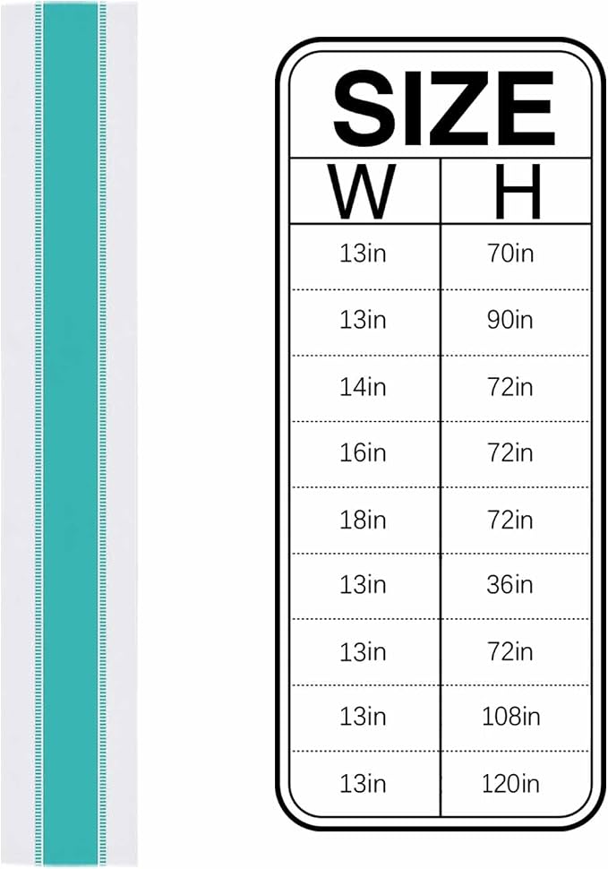 Stripes Teal Table Runners, Non Slip Farmhouse Table Runner Dresser Scarves 70 - Image 6