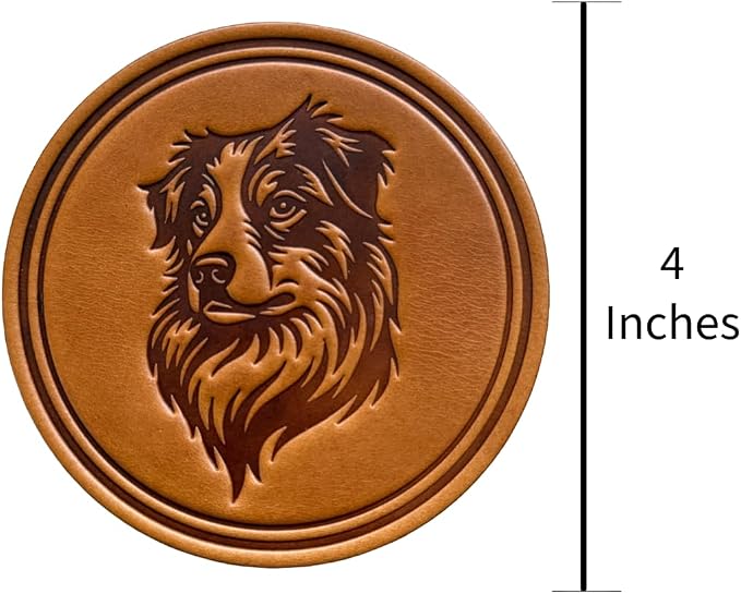 Dog Breed Leather Coasters – Premium Full Grain Table Protectors - Image 8