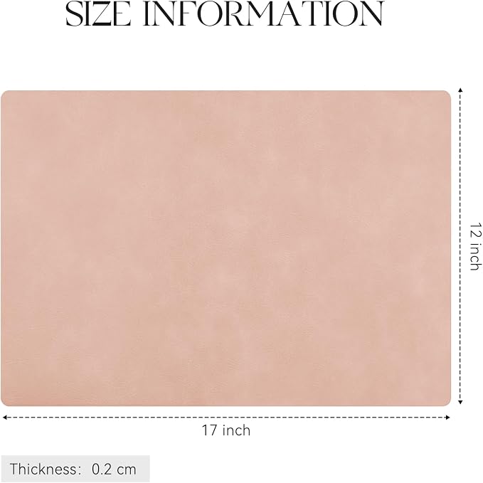 MOSAYT Vinyl Placemats Set of 8-12 X 17 Inch - Image 7