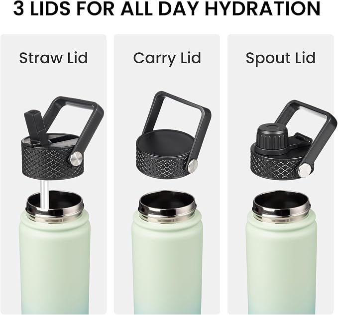 Konokyo 24 oz Insulated Stainless Steel Water Bottle - Image 4