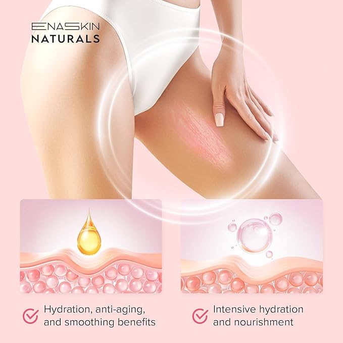 Enaskin Naturals Cellulite Remover for Legs & Anti Cellulite Cream - Skin Firming and Tightening Lotion for Inner Thigh ,Booty, Stomach & Belly, Body Firming Cream for Loose Skin, 100 ML