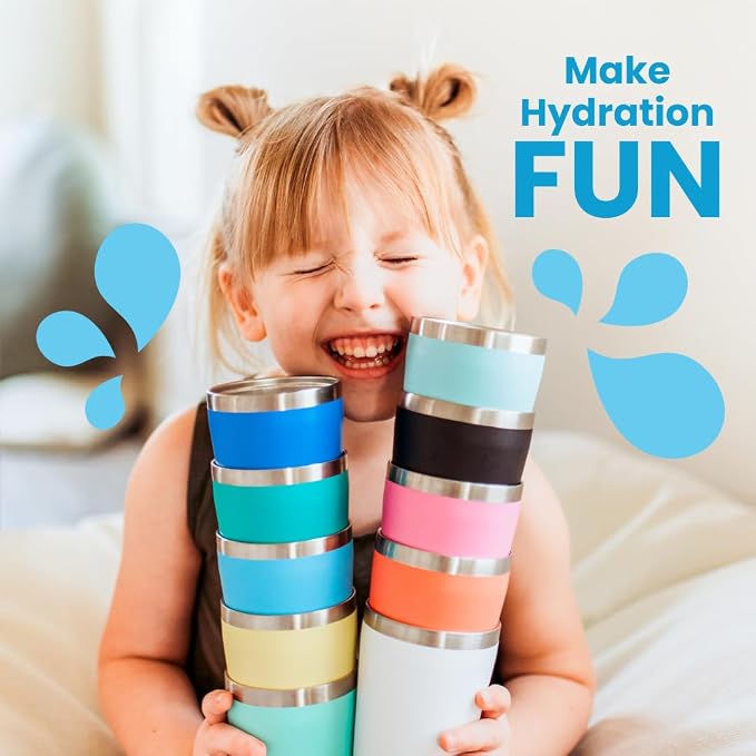 CUPKIN Baby Sippy Cups for Toddlers, The Original 8 oz Stackable Stainless - Image 4