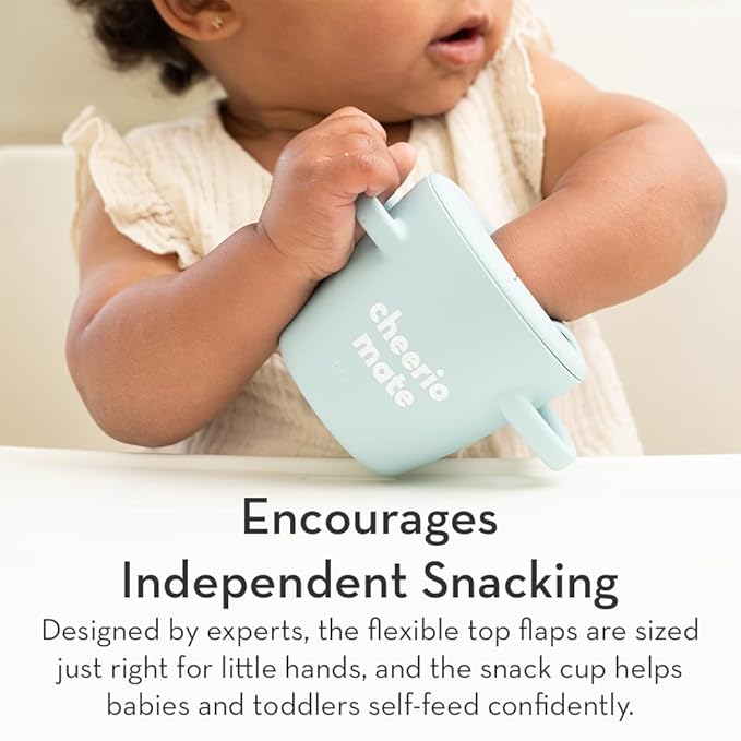 Bella Tunno Snack Cups for Toddlers, Silicone Spill Proof Food Container with Lid, Babies & Kids 6-12 Months, Savage Snacker