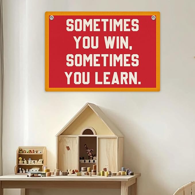 Inspirational Banner, Motivational Wall Decor, Positive Affirmations Wall Hanging, Vintage Banner Flag, Wall Flag Home Living Room Classroom Office Decor, Banner for Room