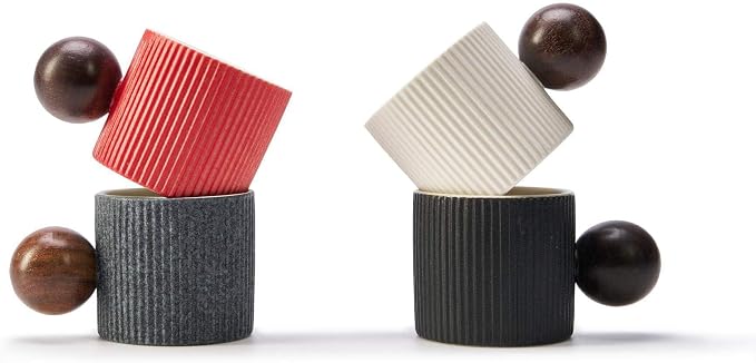 Ceramic Mini Espresso Cups Demitasse Cups by CLASGLAZ