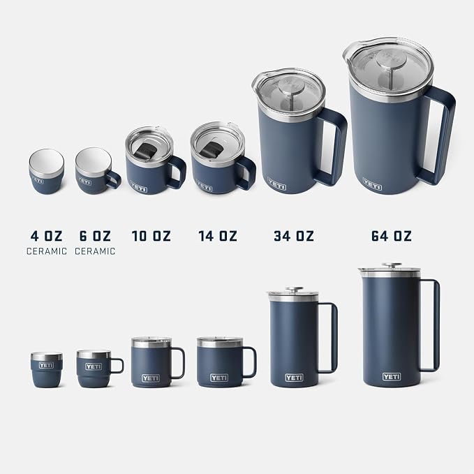 YETI Rambler 10 oz Ceramic Lined Stackable Mug, Vacuum Insulated, Stainless - Image 8
