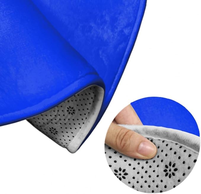 Machine Washable Modern Round Area Rug, Room Sofa Yoga Soft Round Carpet - Image 7