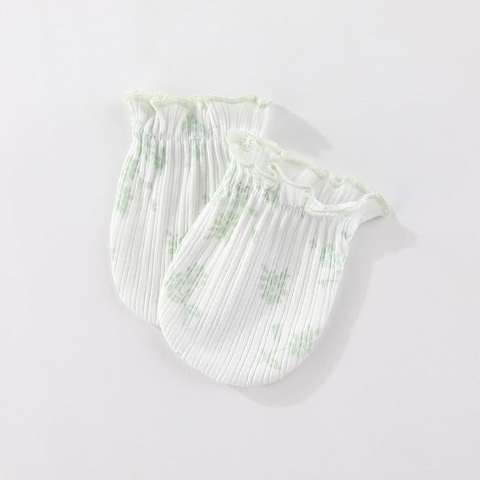 5 Pairs Baby Not Scratch Mittens 0-6 Months New Born Boy Girl Gloves Cute Infant Accessories