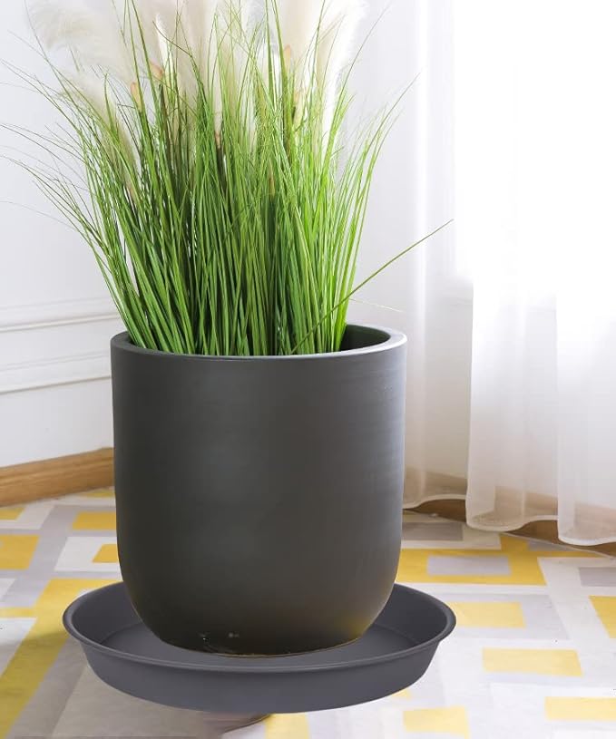 3 Pack of 20 22 inch Plant Saucer, 3.6" Depth Tray, Large Deep Garden Plastic - Image 3