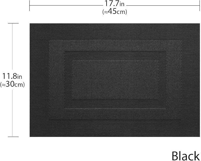 PIGCHCY Placemats Set of 12 Washable Durable Place Mats Vinyl Heat Resistant - Image 2