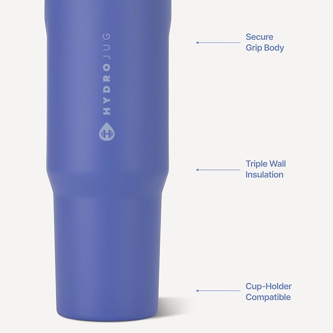HydroJug Sport 40 oz Insulated Stainless Steel Water Bottle, Berry Pop - Image 3