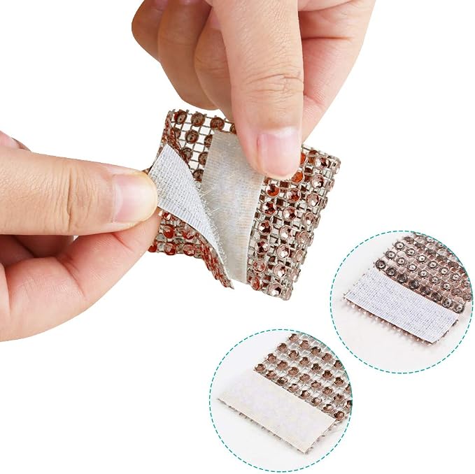 Accmor 100pcs Napkin Rings, Champagne Napkin Rings Buckles | Napkin Rings - Image 6