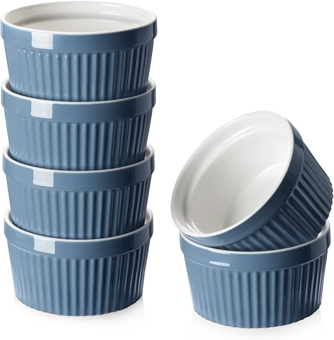 DOWAN 8 oz Porcelain Ramekins Bowls by DOWAN