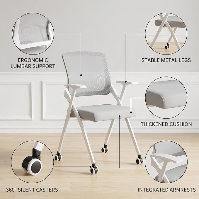 12 Pack Folding Office Chair - Image 6