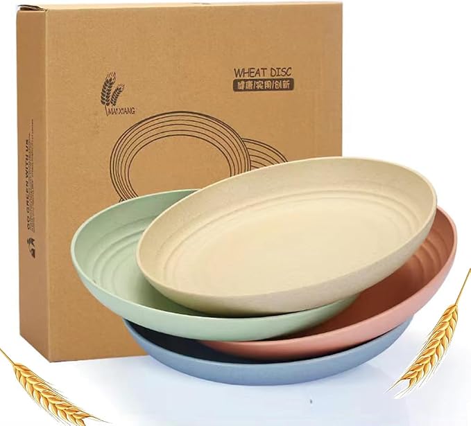 9 Inch Unbreakable Wheat Straw Plates - Image 8