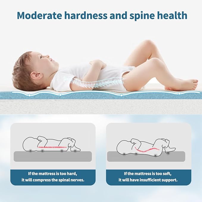Baby Bassinet Mattress, 24" x 20.8" x 2" Dual Sided Gel Memory Foam Mattress with Breathable Removable Soft Cover Fit for Graco Pack n Play Dome LX Bassinet