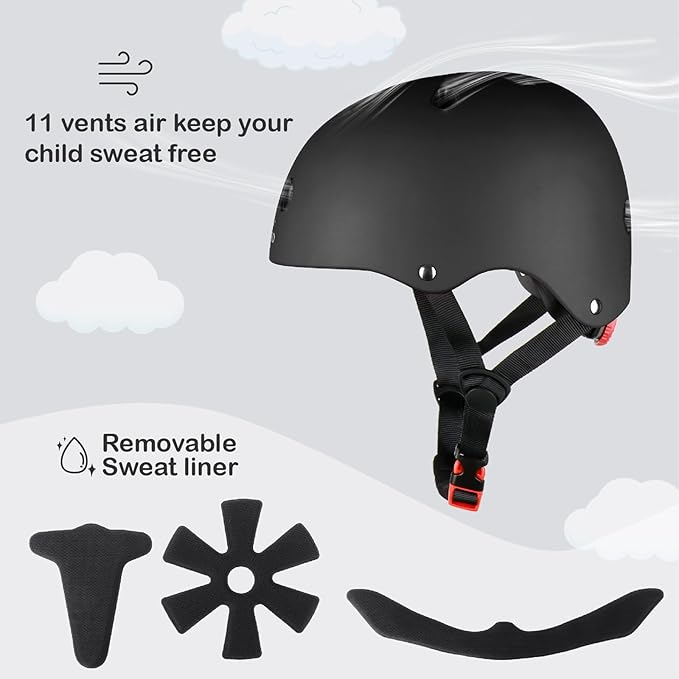 KAMUGO Kids Bike Helmet,Toddler Helmet Adjustable Kids Bicycle Helmet Girls Or Boys Ages 2-8/8-14 Years Old Multi-Sports for Cycling Skateboard Scooter