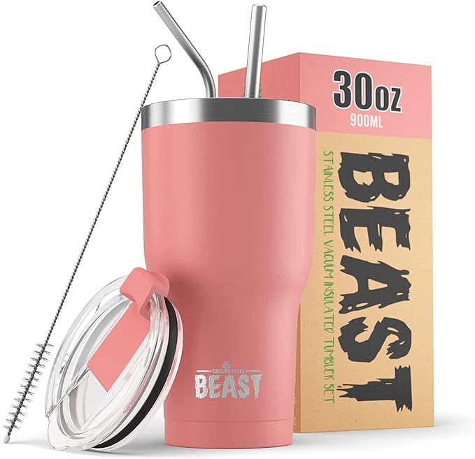 Beast 30 oz Tumbler Stainless Steel Vacuum Insulated Coffee Ice Cup Double Wall by GreensSteel