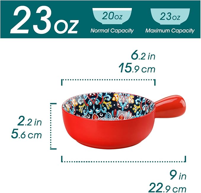 vancasso Boho 23 Oz French Onion Soup Bowls - Image 2