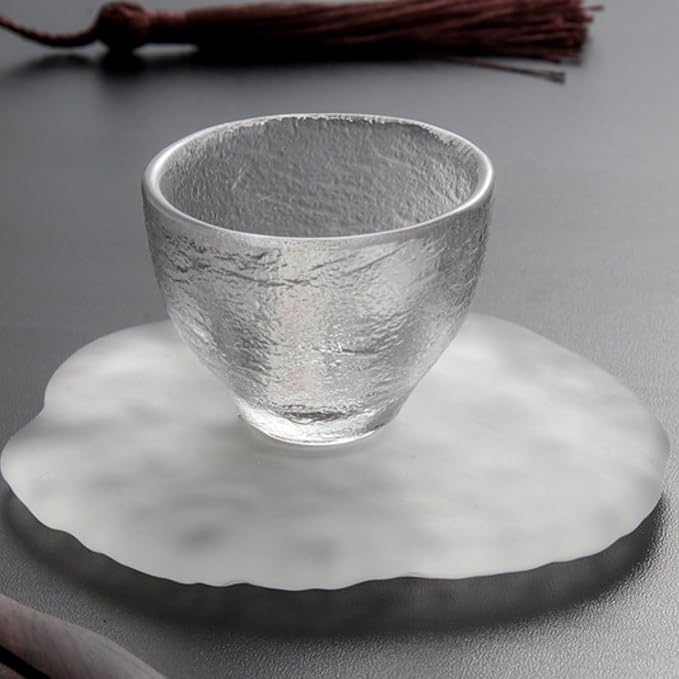 Lead-Free Crystal Glass Round Coasters, Durable and Thickened Coasters - Image 4