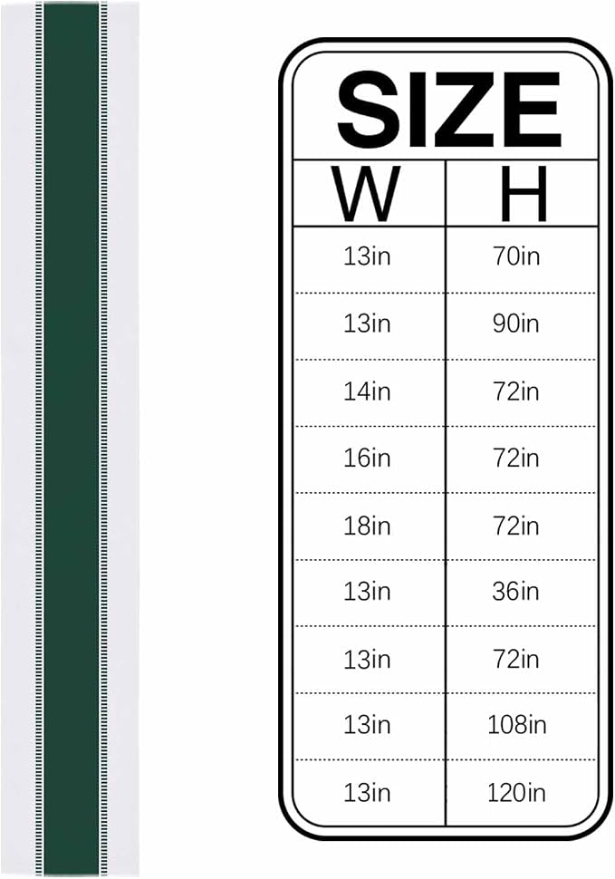 Green Table Runners 36 inches Long, Modern Stripes Table Runner Dresser Scarves - Image 6