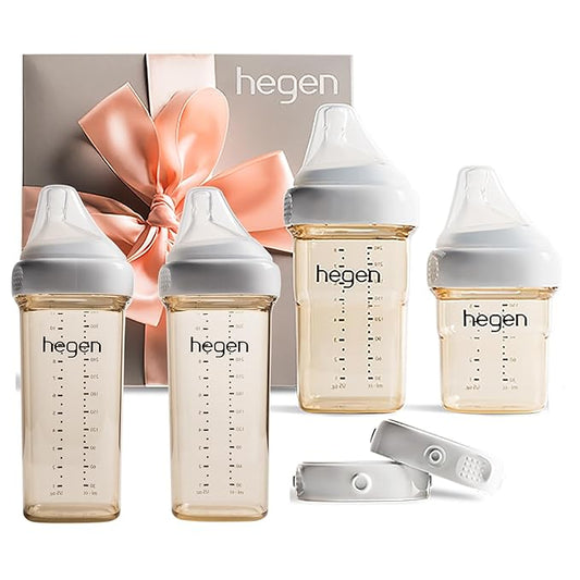 hegen Baby Bottles - Breastfeeding System with Basic Starter Kit and 11oz 2 Pack