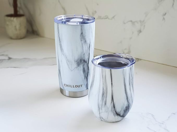 CHILLOUT LIFE 12 oz Stainless Steel Wine Tumbler - Image 6