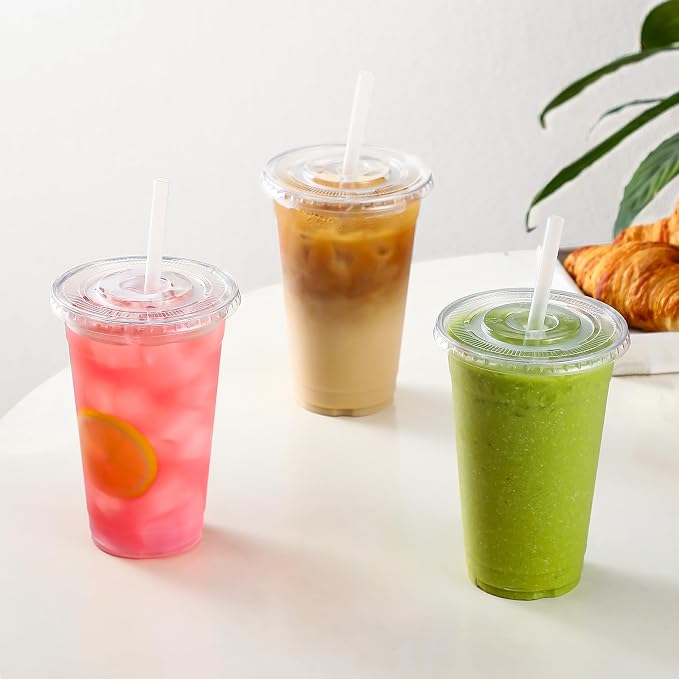 AOZITA 16 oz Clear Plastic Cups - Image 7