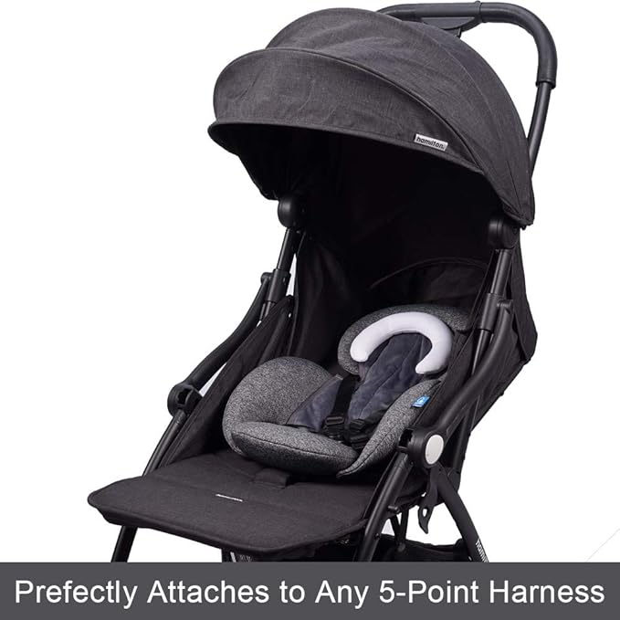 COOLBEBE New 2-in-1 Babybody Cushion for Baby Newborn Infants - Extra Soft Stroller Cushion Pads Car Seat Insert, Perfect for Carseats, Strollers, Swings, Grey