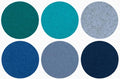 Graf Lantz - Bierfilzl Merino Wool Round Coasters Set of 6 - Ocean - Absorbs by GrafLantz