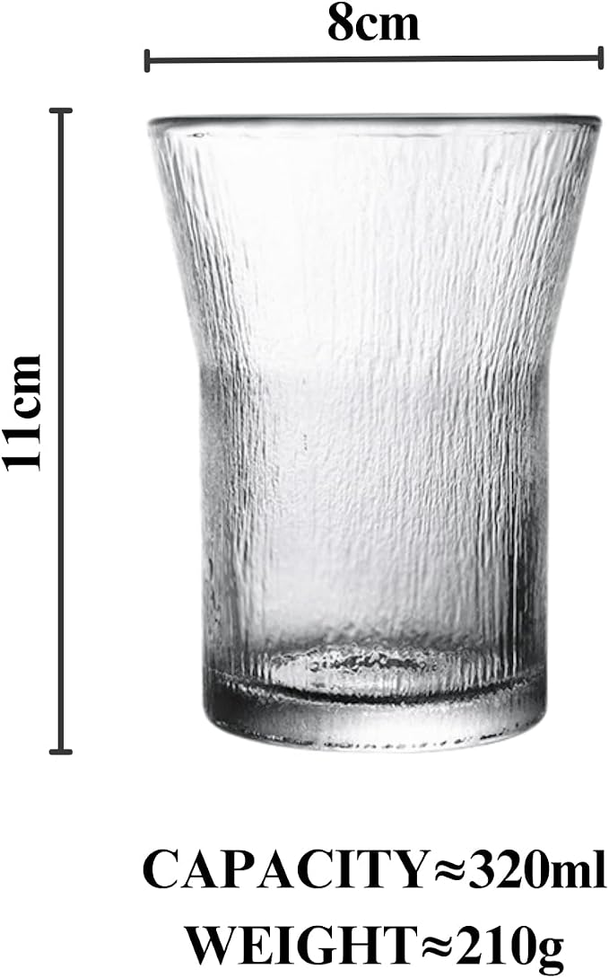 Glacier Glass Coffee Mug | 2-Pack 301-400ml | No Sleeve, Heat-Resistant Glass | - Image 6