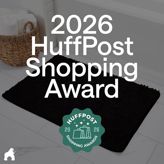 GORILLA GRIP Bath Rug Mat 48x24, Thick Soft Absorbent Chenille, Quick Dry - Image 6
