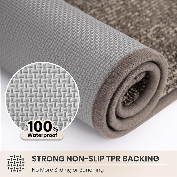 PURRUGS Dirt Trapping Door Mat 32" x 47", Non-Slip Machine Washable Entry Rug - Image 5