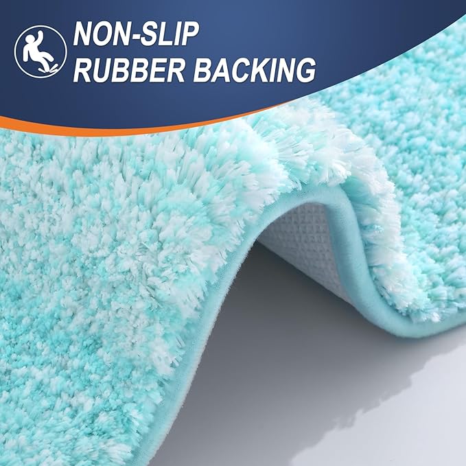 OLANLY Bathroom Runner Rugs Mat 59x24, Extra Soft Absorbent Microfiber Bath Rugs - Image 5