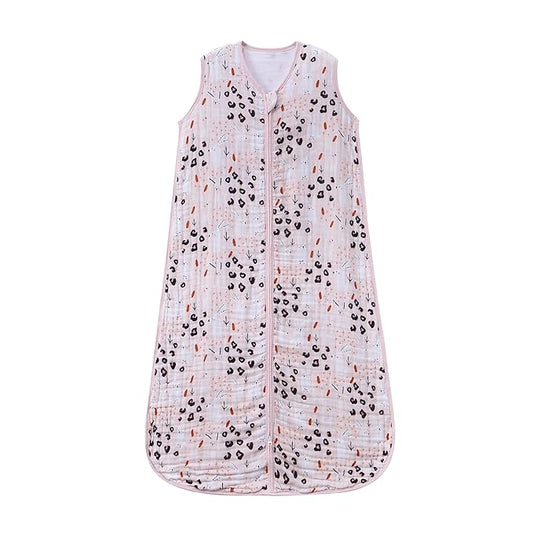 Baby Sleep Sack 0-6 Months Wearable Blanket for Babies 100% Organic Cotton 2-Way Zipper YKK 0.5 TOG Toddler Sleeping Sacks Bunny