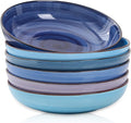 Selamica Porcelain 26 Ounce Salad Pasta Bowls, 8 inch Wide and Shallow Serving by Selamica