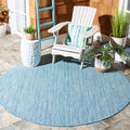 SAFAVIEH Outdoor Round Rug 6'7" by Unknown
