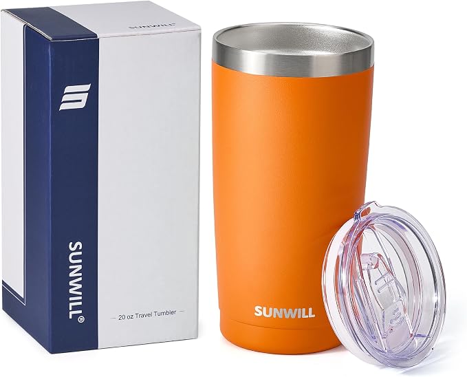 SUNWILL Travel Coffee Tumbler 20 oz, Insulated Mug - Image 5