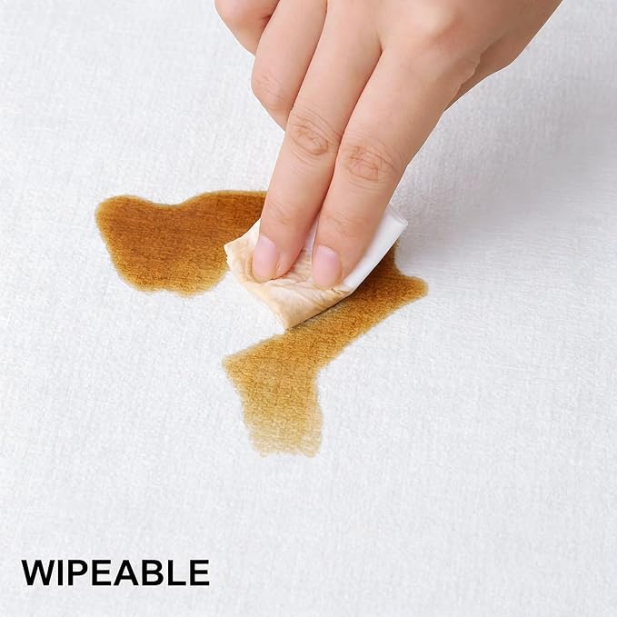 Faux Leather Heat Resistant Placemats 8 Packs, Waterproof Wipeable Dining PU - Image 5