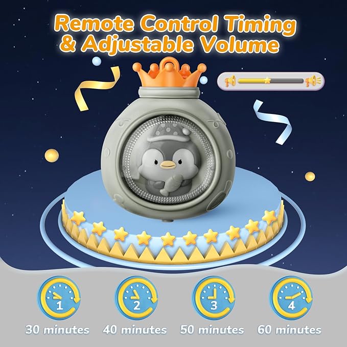 Crib Mobile with Music and Lights, Mobiles for Cribs, Baby Nursery Space Portable Infant Arm Hanger for Girls Boys Babies Bassinets Pack and Play Clip On Attachment, Toys Musical Hanging