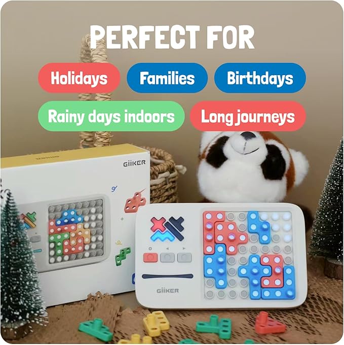 GiiKER Super Blocks STEM Toys – Pattern Matching Puzzle Game with 1000+ Challenges, Brain Teaser Toy for Kids & Teens, Travel Game & Birthday Gift for Boys and Girls