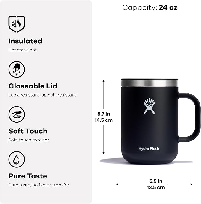 Hydro Flask Coffee Mug – Insulated Stainless Steel, Non Spill, Leak Resistant - Image 5