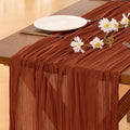Cheesecloth Table Runner Summer Boho Wedding Birthday Party Home Decor | by Socomi