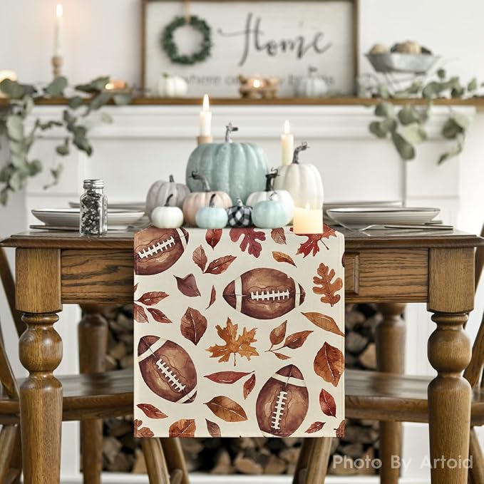 Artoid Mode 210 GSM Fall Table Runner 13x72 Inch Home Party Decor Item - Image 2