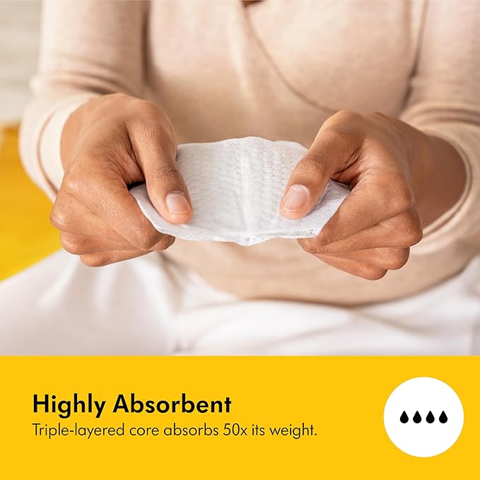 Medela Ultra-Breathable Nursing Pads, Highly Absorbent, Super Soft, Discreet Design for Comfortable Wear, Pack of 60