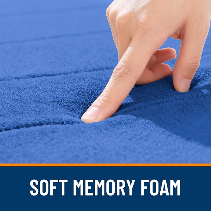 OLANLY Memory Foam Long Bathroom Rugs Runner 59x24, Super Soft Absorbent Bath - Image 5