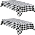 Buffalo Plaid Tablecloth, 2 Pack, 54 x 54 inch, Stain and Wrinkle Resistant by Hiasan
