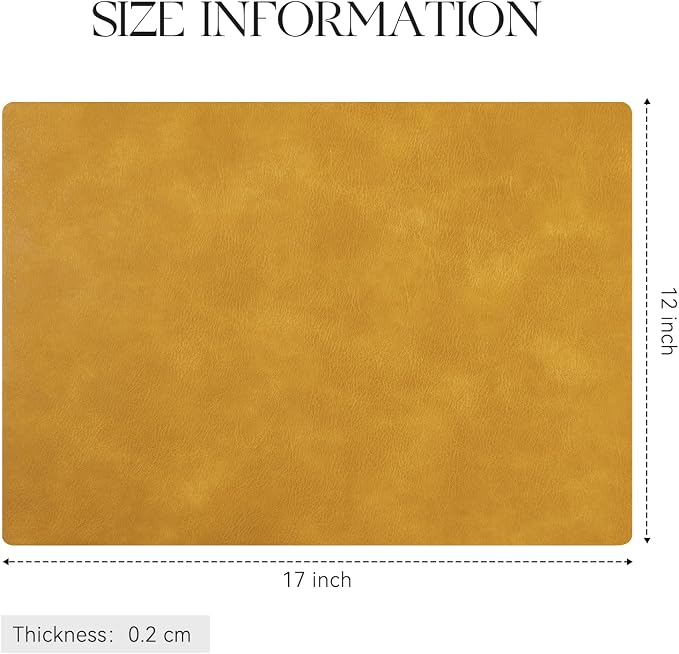 MOSAYT Vinyl Placemats Set of 4-12 X 17 Inch - Image 7