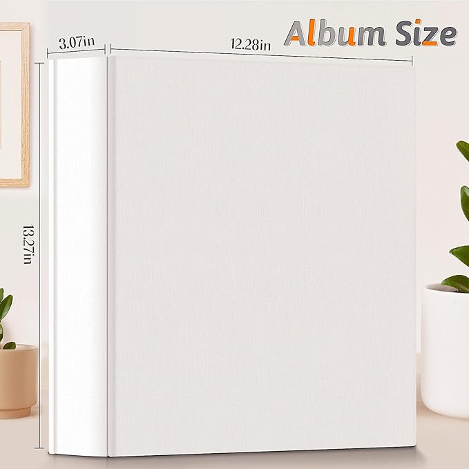 Popotop Photo Album 4x6 1000 Pockets for Wedding Gifts,Linen Hardcover Picture Albums for Family Anniversary Baby Vacation Pictures