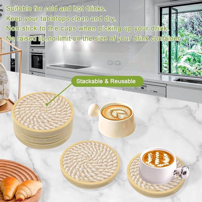 Eykao 5 Pack Absorbent Coasters - Image 4